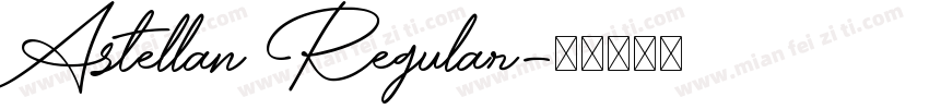 Astellan Regular字体转换